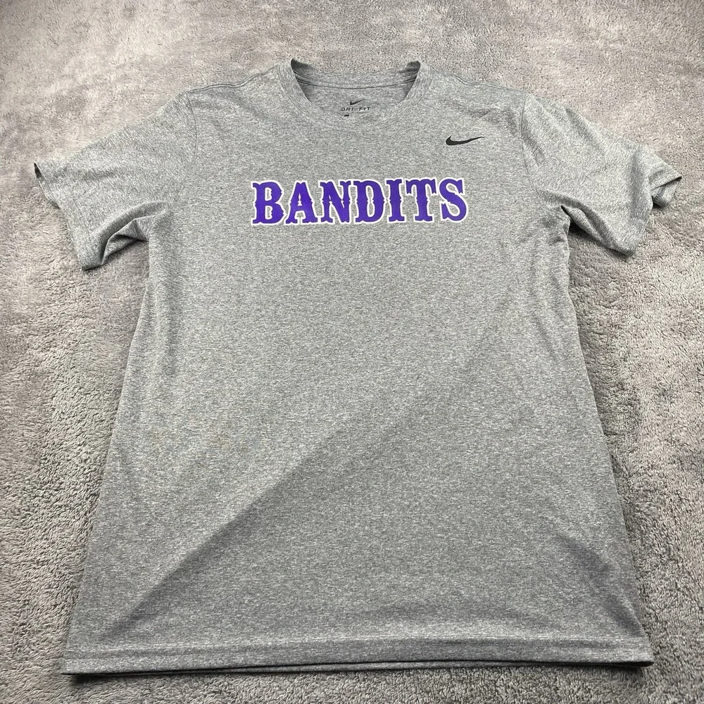 Nike Dri Fit Bandits T-shirt Mens Large Gray Short Sleeve #24